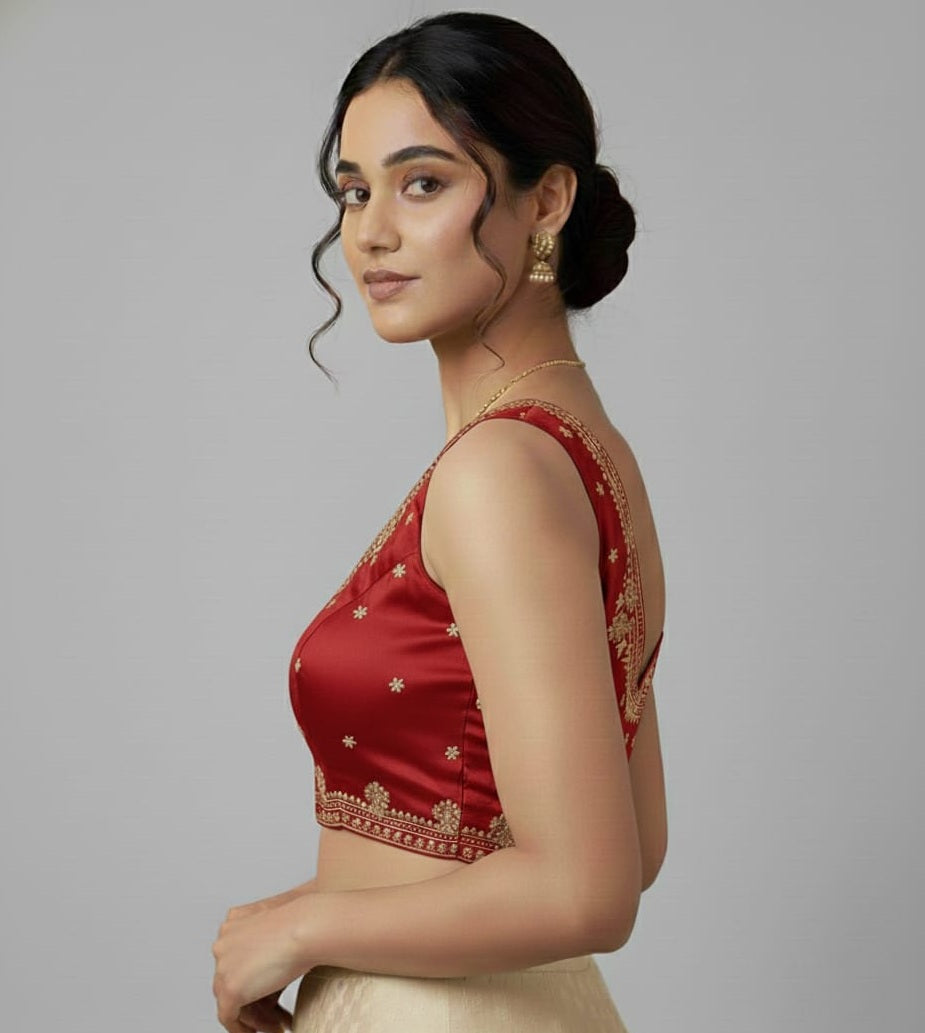 ZIMICHOO EMBROIDERY WORK BLOUSE