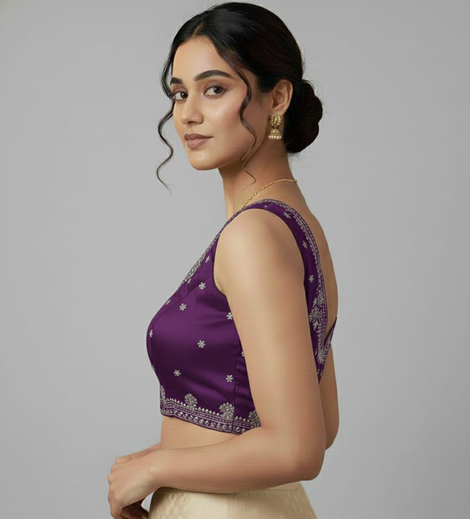 ZIMICHOO EMBROIDERY WORK BLOUSE