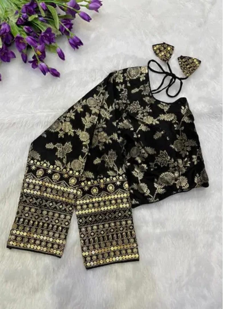 VICHITRA SILK SEQUENCE WORK BLOUSE