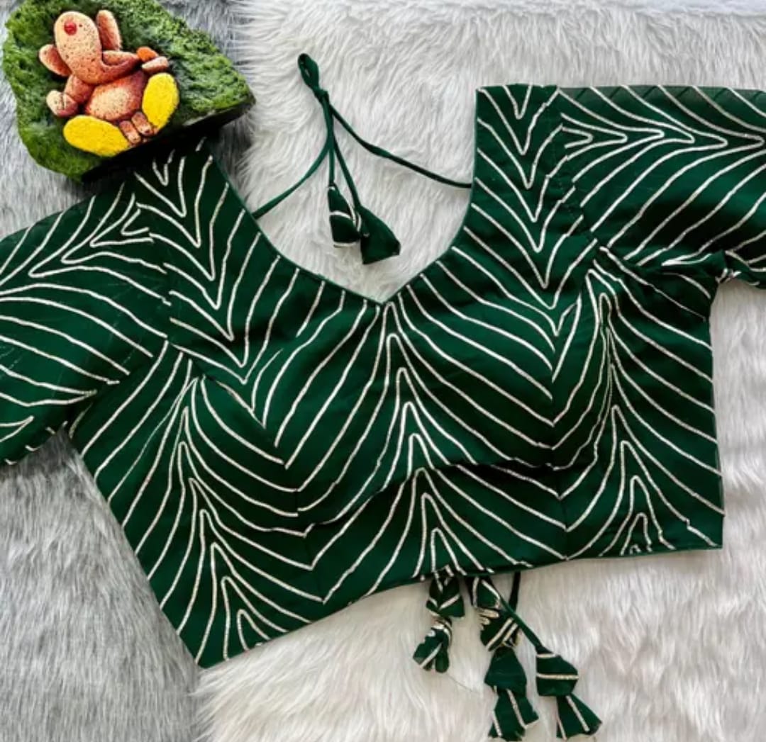 Georgette Gota paati work Blouse