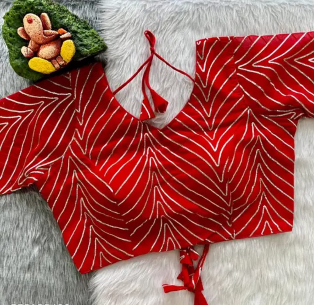 Georgette Gota paati work Blouse