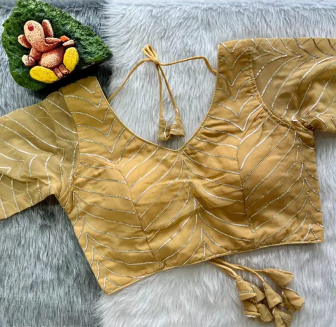 Georgette Gota paati work Blouse