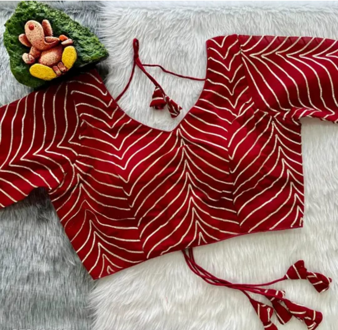 Georgette Gota paati work Blouse