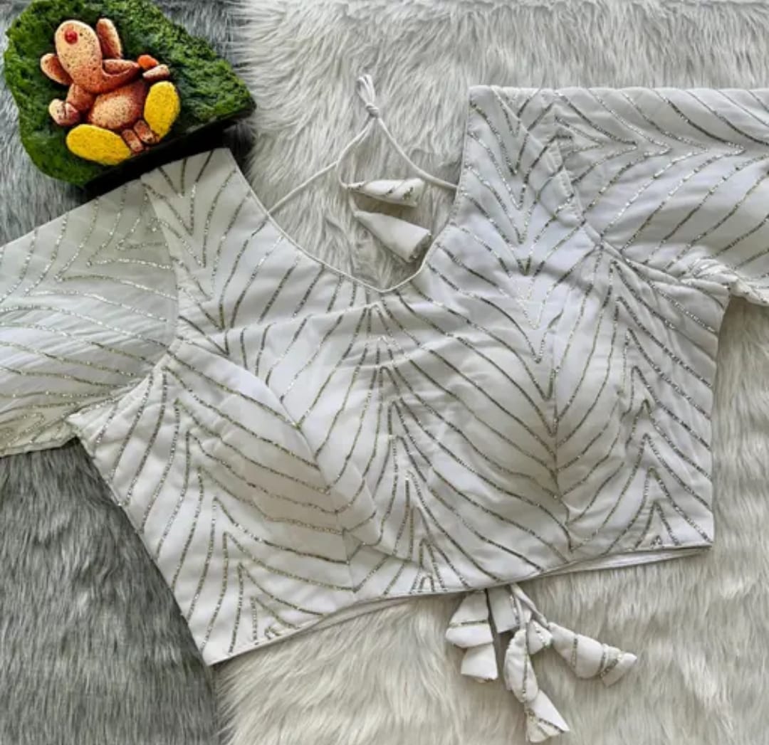 Georgette Gota paati work Blouse