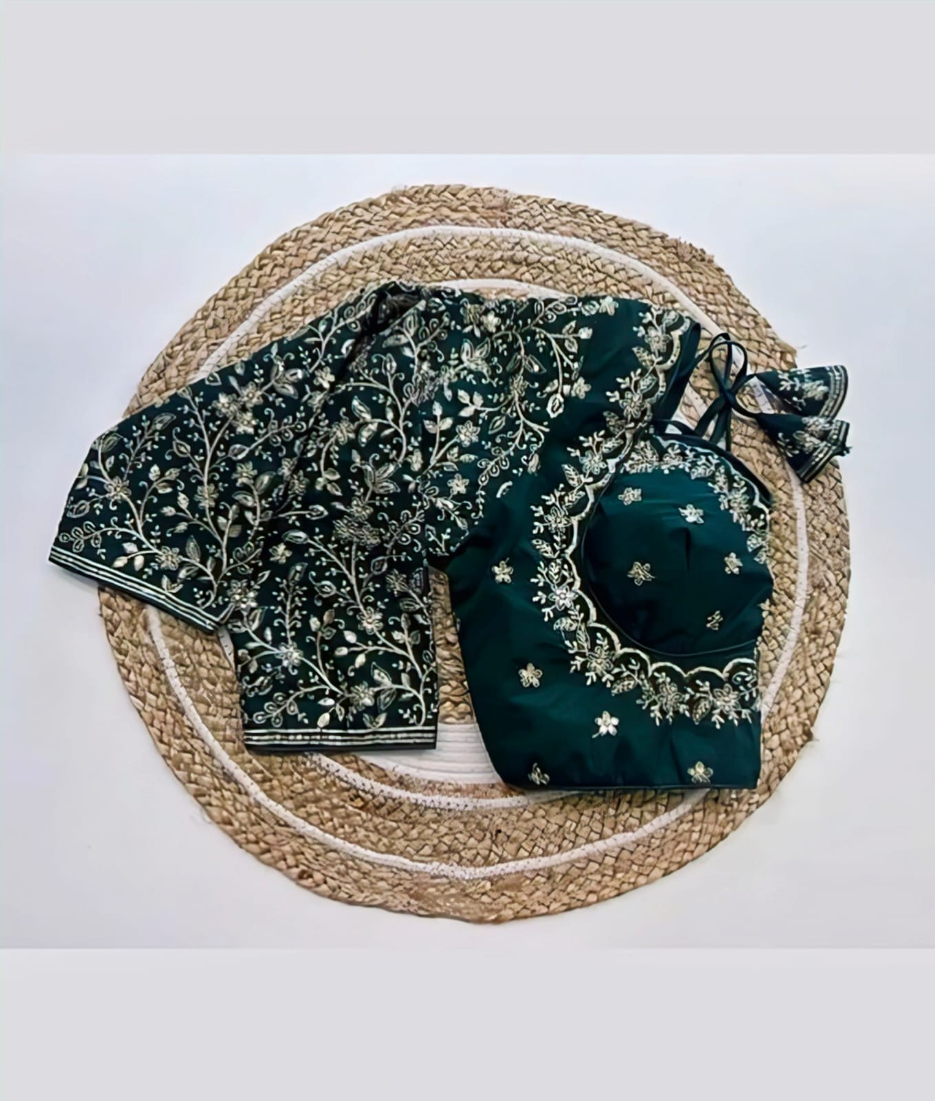 VICHITRA SILK EMBROIDERY WORK BLOUSE