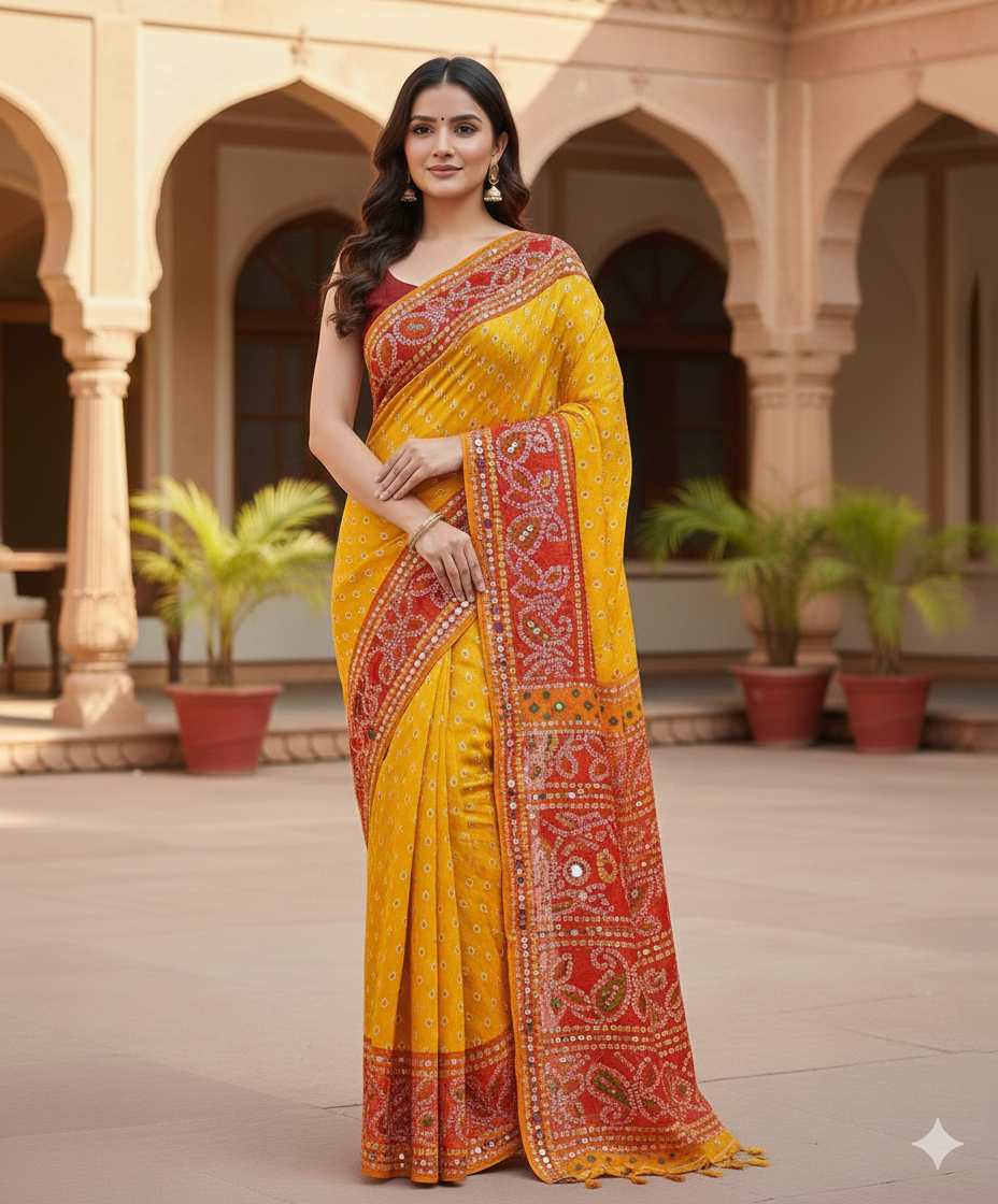 Saree Bandhej