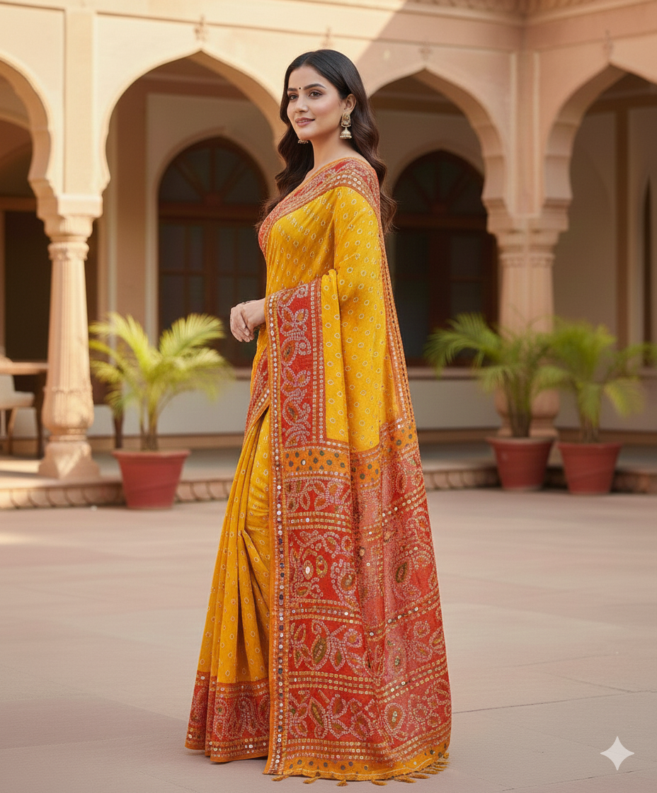 Saree Bandhej