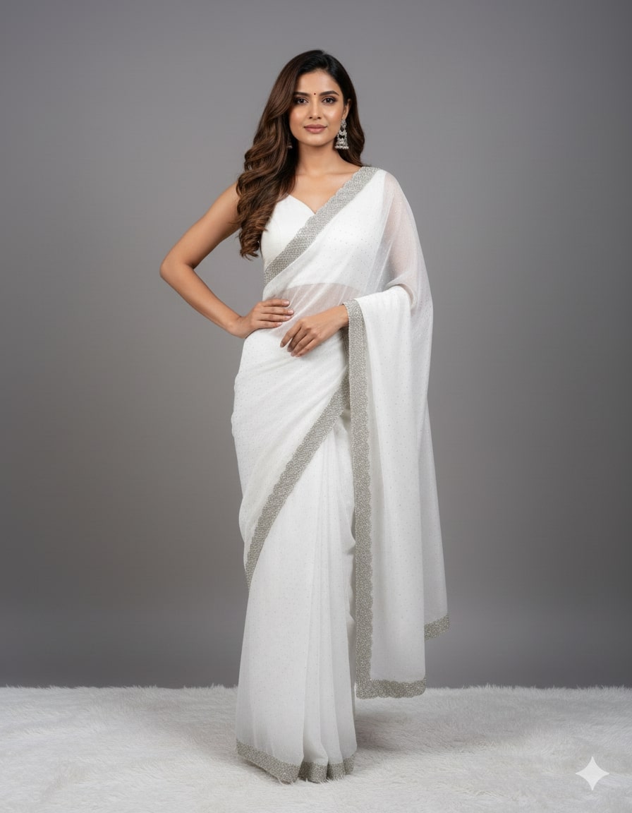 Saree White Muse